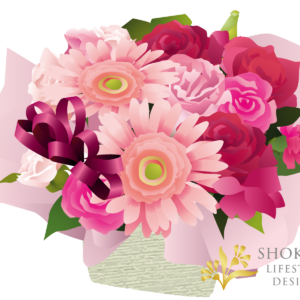 【アレンジ】ショートカット型おまかせPink4000-1