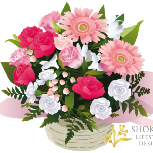 【アレンジ】スタンダード型おまかせPinkWhite3000-1