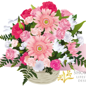 【アレンジ】スタンダード型おまかせPinkWhite5000-1