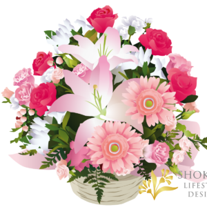 【アレンジ】スタンダード型おまかせPinkWhite8000-1