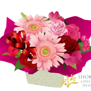 【アレンジ】ショートカット型おまかせRedPink3000-1