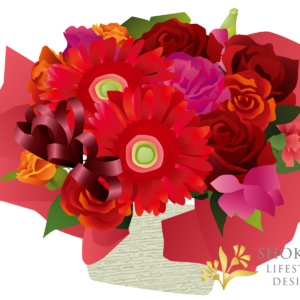 【アレンジ】ショートカット型おまかせRed4000-1