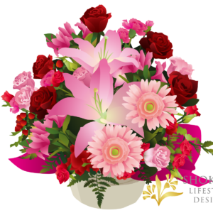 【アレンジ】スタンダード型おまかせRedPink8000-1