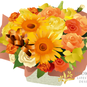 【アレンジ】ショートカット型おまかせYellowOrange5000-1