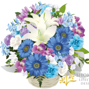 【アレンジ】スタンダード型おまかせWhiteBlue10000-1