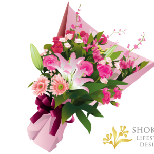 【花束】ワンサイドおまかせPink10000-1