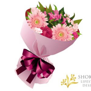 【花束】ラウンドおまかせPink3000-1
