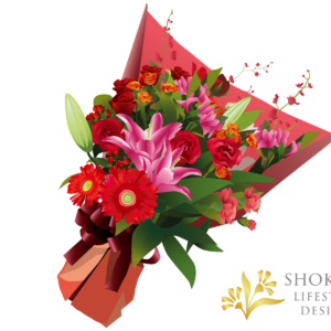 【花束】ワンサイドおまかせRed10000-1