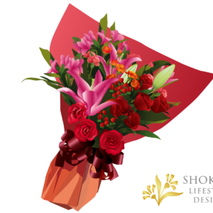 【花束】ワンサイドおまかせRed8000-1