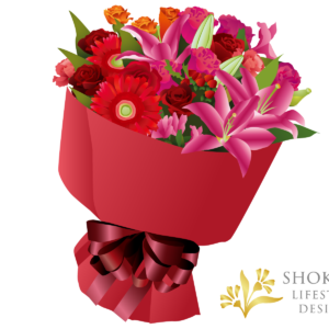 【花束】ラウンドおまかせRed10000-1