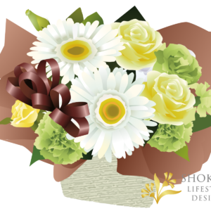 【アレンジ】ショートカット型おまかせWhiteGreen3000-1