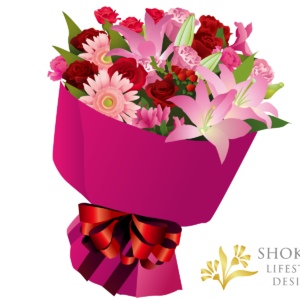 【花束】ラウンドおまかせRedPink10000-1