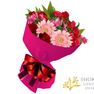 【花束】ラウンドおまかせRedPink4000-2