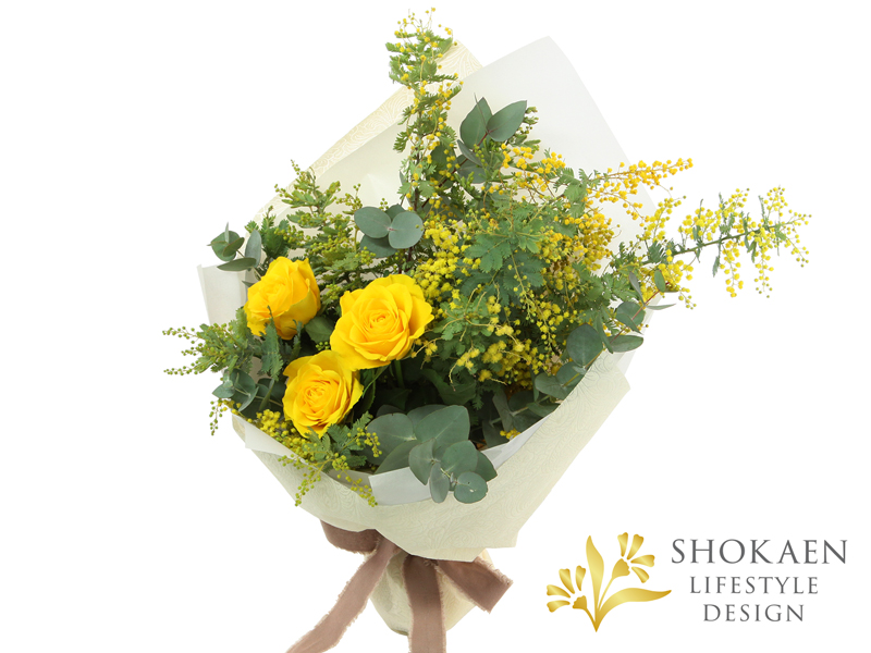 【花束0150】ミモザ・ソレイユ(Y)ー 春の陽だまりー-1