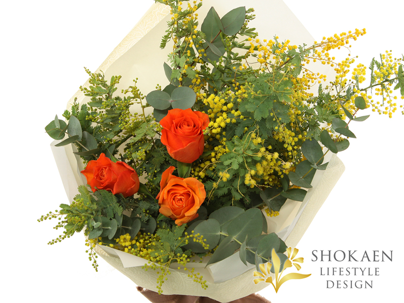 【花束0151】ミモザ・オランジュ(OR)ー 春のぬくもりー-3
