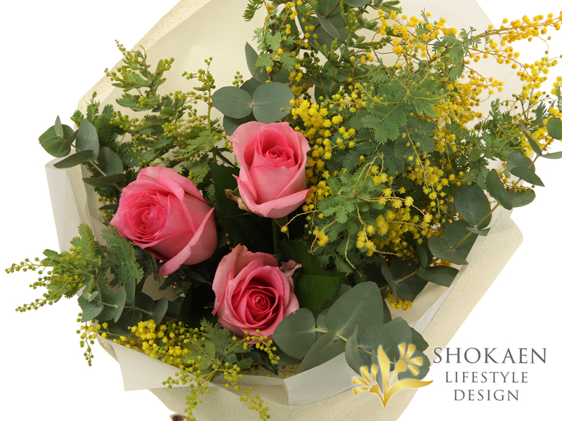 【花束0152】ミモザ・ロゼ(P)ー 春の春のやさしい時間ー-3