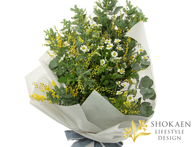 【花束0155】ミモザ・ナチュール(W)ー 野の花の春ー-3