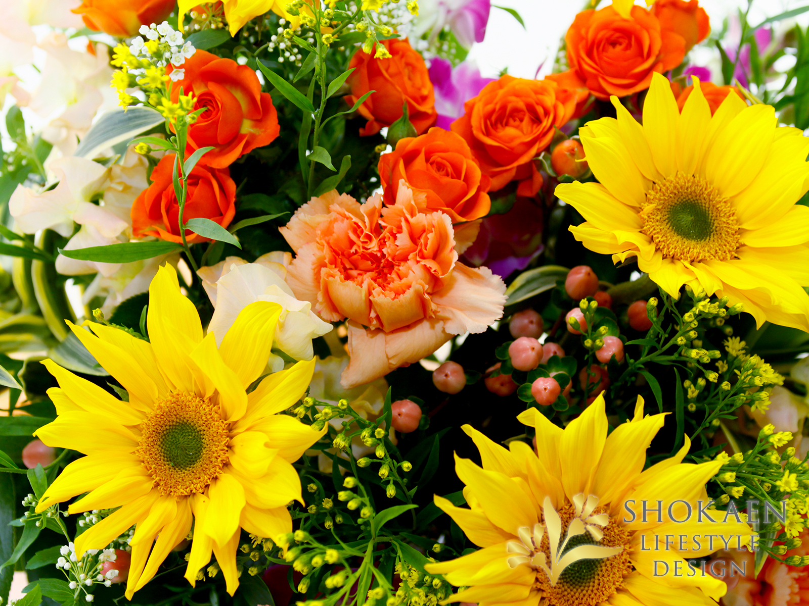 アレンジ0098 オレンジピール Y Or 石川県金沢市の花屋 正花園