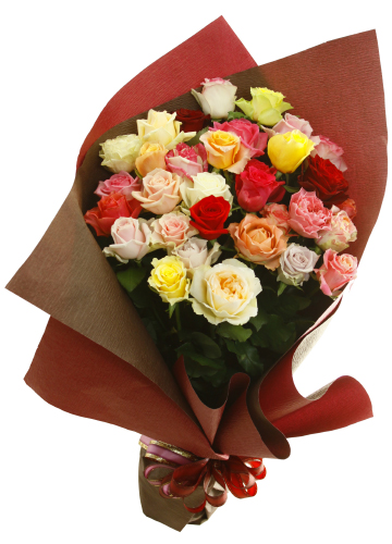 バラの花束特集(30種類のミックスバラ花束)